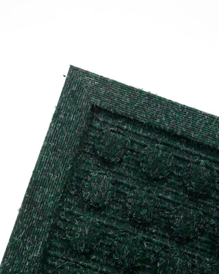 Deurmat Entry groen 45x75cm van House Doctor, van dichtbij met stof en structuur zichtbaar