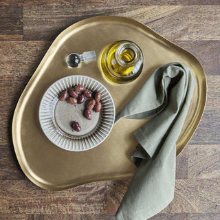 Tablett Osea antik bronze 41cm - Het Adres