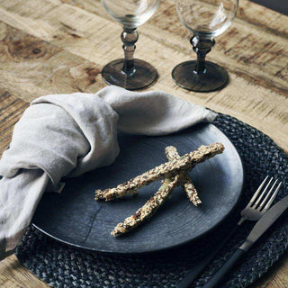 Assiette à dîner Pion noir 28,5cm - Het Adres