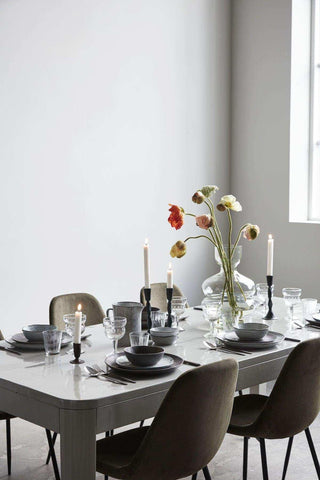 Assiette à dîner Rustic gris foncé 27cm - Het Adres