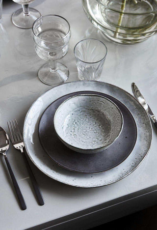 Dinner plate Rustic grey blue 27.5cm - Het Adres
