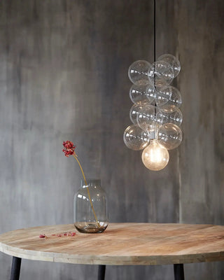 Diy Lamp Helder Glas met Snoerset van House Doctor, toegepast in een sfeervolle interieursetting