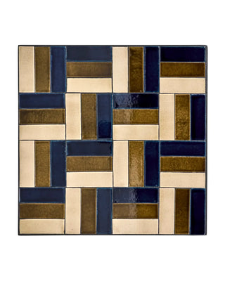 Eettafel het cafe Geometric bruin 62x62cm van House Doctor, van dichtbij met materiaal en afwerking zichtbaar