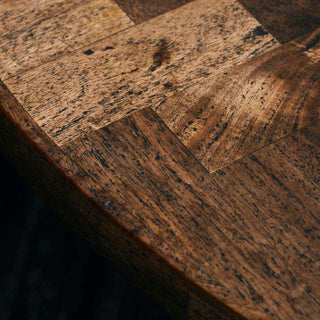 Eettafel Kant naturel 160cm van House Doctor, van dichtbij met materiaal en textuur zichtbaar