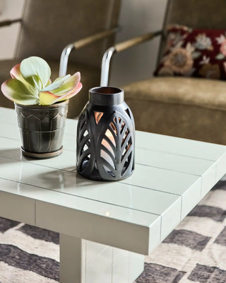 Elm lantaarn zwart 22cm van House Doctor, toegepast in een sfeervolle interieursetting