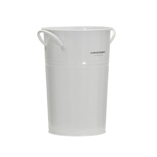 Flower market bloempot wit metaal 37cm van House Doctor, duidelijk als hoofdfoto afgebeeld