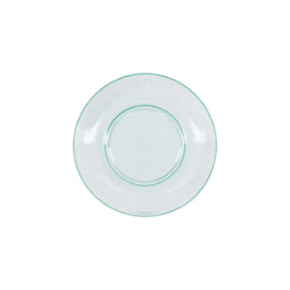 Glazen bord Rain aqua 21cm - 2 stuks van House Doctor, van opzij met vorm en constructie zichtbaar