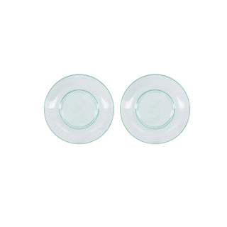 Glazen bord Rain aqua 21cm - 2 stuks van House Doctor, duidelijk als hoofdfoto afgebeeld