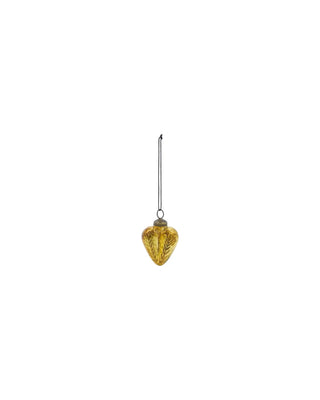 Gouden kerstballen hart en ster glas - 4 stuks van House Doctor, vanuit een aanvullend productaanzicht