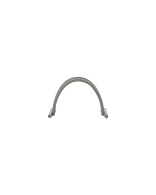 Grijze metalen bureau organiser 8cm van House Doctor, recht van voren met vorm en afwerking zichtbaar