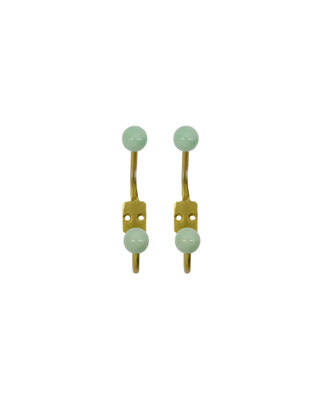 Haak Ball Aqua 13cm - 2 stuks van House Doctor, duidelijk als hoofdfoto afgebeeld