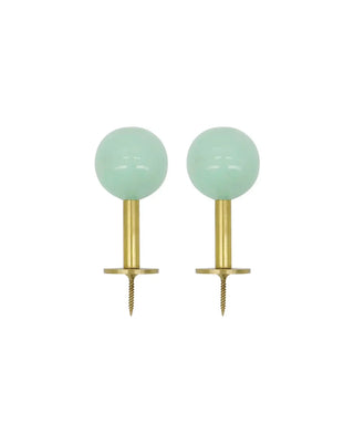 Haak Ball Aqua 5cm - 2 stuks van House Doctor, duidelijk als hoofdfoto afgebeeld