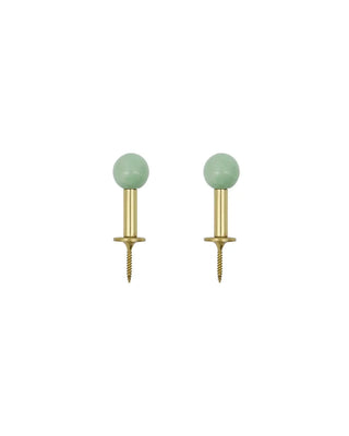 Haak Ball Aqua 8cm - 2 stuks van House Doctor, duidelijk als hoofdfoto afgebeeld