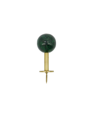 Haak Ball Groen 5cm - 2 stuks van House Doctor, recht van voren met vorm en afwerking zichtbaar