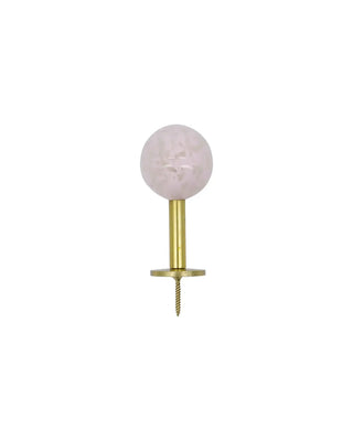Haak Ball Roze 5cm - 2 stuks van House Doctor, recht van voren met vorm en afwerking zichtbaar