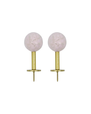 Haak Ball Roze 5cm - 2 stuks van House Doctor, duidelijk als hoofdfoto afgebeeld