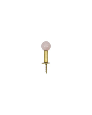 Haak Ball Roze 8cm - 2 stuks van House Doctor, recht van voren met vorm en afwerking zichtbaar