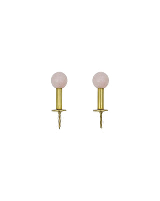 Haak Ball Roze 8cm - 2 stuks van House Doctor, duidelijk als hoofdfoto afgebeeld