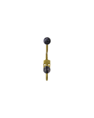 Haak Ball Zwart Wit 13cm - 2 stuks van House Doctor, vanuit een aanvullend productaanzicht