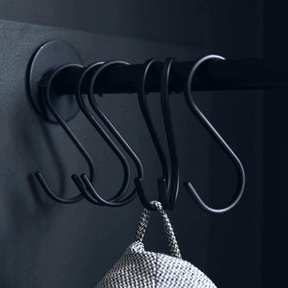 Hook Snap large black set of 6 - Het Adres