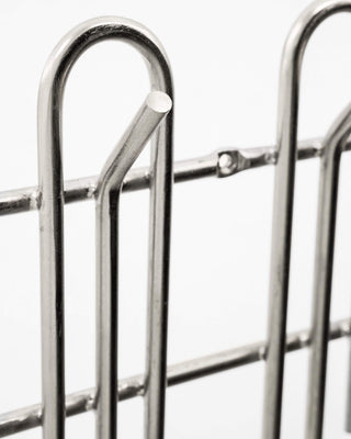 Haakrek Cleo zilver 50cm van House Doctor, van dichtbij met materiaal en afwerking zichtbaar