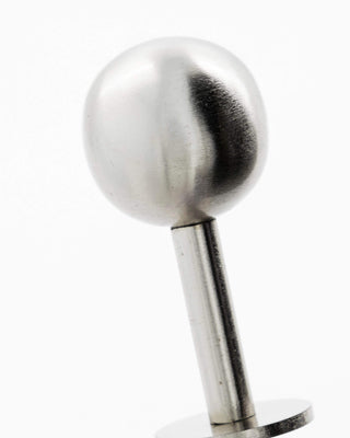 Haken Ball 4cm zilver - set van 2 van House Doctor, van opzij met vorm en afwerking zichtbaar