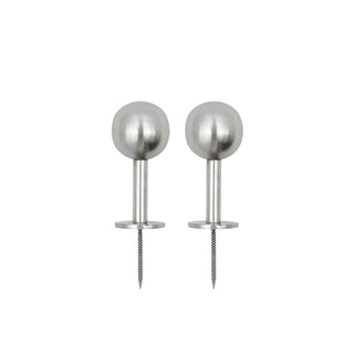 Haken Ball 4cm zilver - set van 2 van House Doctor, duidelijk als hoofdfoto afgebeeld
