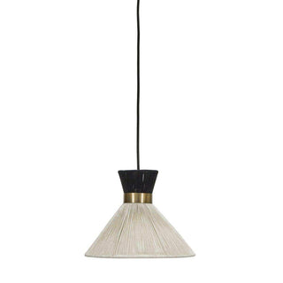 Hängeleuchte Cord schwarz 25cm - Het Adres