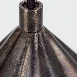 Hanglamp Flola antiek bruin 50cm van House Doctor, van opzij met vorm en constructie zichtbaar