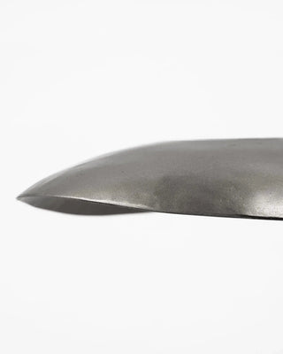 Hatt lampenkap in geborsteld zilver 14cm van House Doctor, van opzij met vorm en afwerking zichtbaar