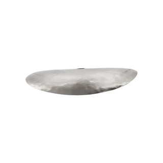 Hatt lampenkap in geborsteld zilver 60cm van House Doctor, met de ophanging en armatuurdetails zichtbaar