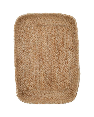Jute dienbladen set naturel 36cm - set van 2 van House Doctor, vanuit een aanvullend productaanzicht