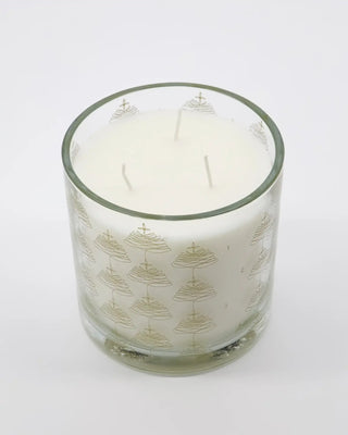 Kaars in glas Advent goudkleurig 12cm van House Doctor, van dichtbij met materiaal en afwerking zichtbaar
