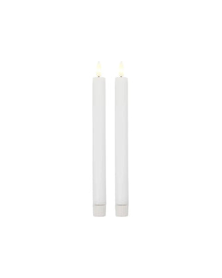 Kaars LED Wit 24.5cm - 2 stuks van House Doctor, recht van voren met vorm en afwerking zichtbaar