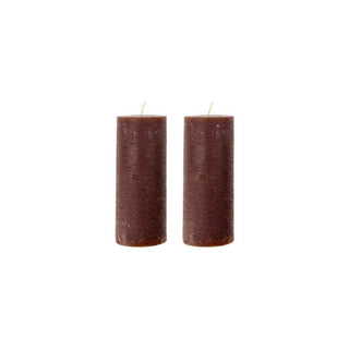 Kerze Rustic cognac 15cm – 2 Stück – Het Adres