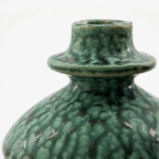 Kandelaar Kulu groen 11cm van House Doctor, van dichtbij met materiaal en afwerking zichtbaar