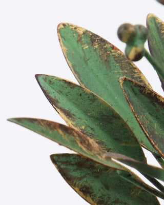 Kandelaar Leaves Antiek groen 20cm van House Doctor, van dichtbij met materiaal en afwerking zichtbaar