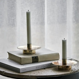 Kandelaar Simb antiek 4cm - 2 stuks van House Doctor, toegepast in een sfeervolle interieursetting