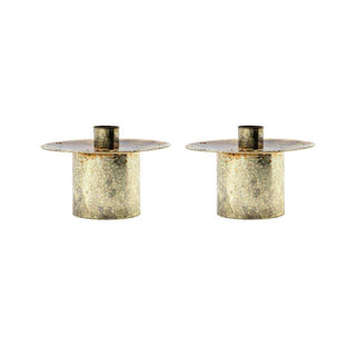 Kandelaar Simb antiek 8cm - 2 stuks van House Doctor, duidelijk als hoofdfoto afgebeeld