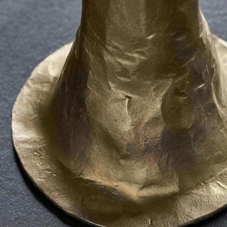 Kandelaar Ticca goud 13cm van House Doctor, van dichtbij met materiaal en textuur zichtbaar