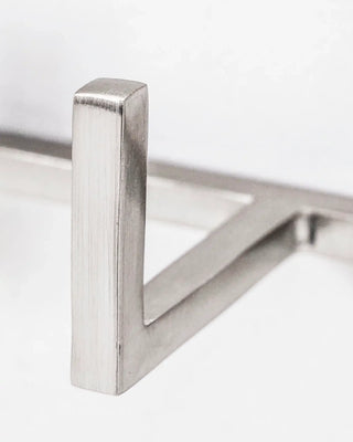 Kapstok Rack zilver 60cm van House Doctor, schuin bekeken met vorm en afwerking zichtbaar