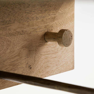 Kapstok Sate naturel 35cm van House Doctor, van dichtbij met materiaal en afwerking zichtbaar