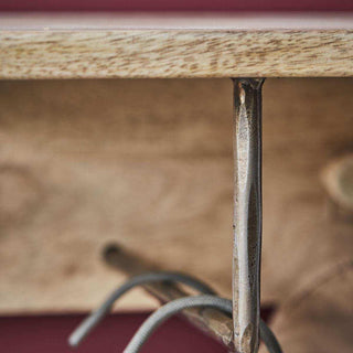 Kapstok Sate naturel 35cm van House Doctor, met stof en structuur van dichtbij zichtbaar
