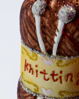 Kerstballen Wrench bruin glas - 2 stuks van House Doctor, van dichtbij met materiaal en afwerking zichtbaar