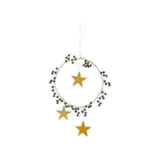 Kerstdecoratie Star Ring messing 15cm van House Doctor, duidelijk als hoofdfoto afgebeeld