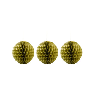 Kerstornamenten Orb goud 20cm - 3 stuks van House Doctor, duidelijk als hoofdfoto afgebeeld