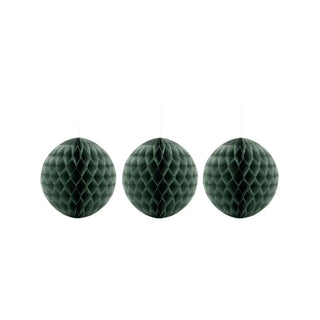Kerstornamenten Orb groen 20cm - 3 stuks van House Doctor, duidelijk als hoofdfoto afgebeeld