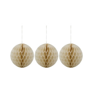 Kerstornamenten Orb ivoor papier 12cm - 3 stuks van House Doctor, duidelijk als hoofdfoto afgebeeld
