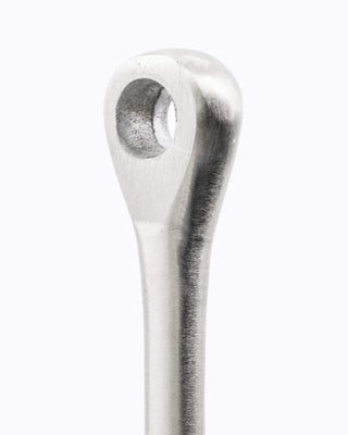 Keukenrolhouder Eden geborsteld zilver Ø14×36 cm van House Doctor, van bovenaf met vorm en indeling zichtbaar