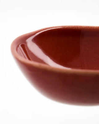 Kommen Diva Rood 8 cm - 3 stuks van House Doctor, van opzij met vorm en afwerking zichtbaar